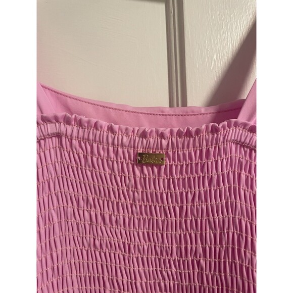 Show Me Your Mumu Runway Ruffle Dress - Pretty In Pink Size 1x - Picture 5 of 5